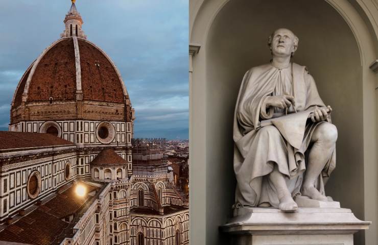 Brunelleschi contempla sempre la sua opera